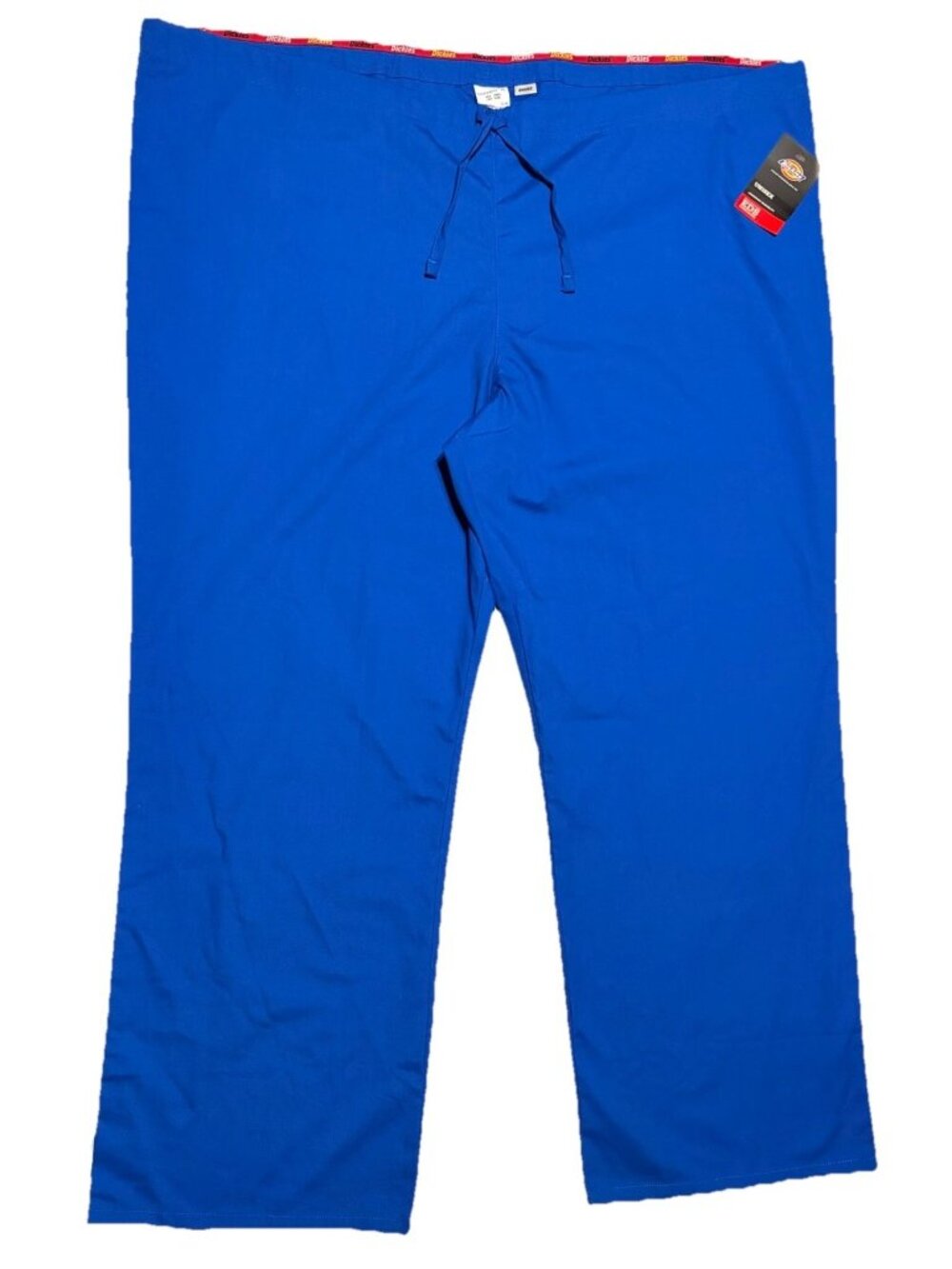 Dickies Unisex Drawstring Blue Scrub Pants Size 2XL Short